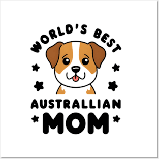 Mini Australian Shepherd Gifts World's Best Aussie Mom Posters and Art